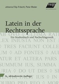 Cover: Latein in der Rechtssprache - new academic press