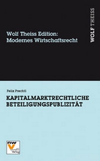 Abbildung von: Kapitalmarktrechtliche Beteiligungspublizität - NWV im Verlag Österreich GmbH