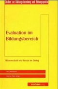 Cover: Evaluation im Bildungsbereich - Studien Verlag
