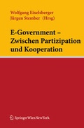 Cover: E-Government - Zwischen Partizipation und Kooperation - Verlag &Ouml;sterreich