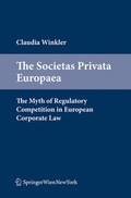 Cover: The Societas Privata Europaea - Verlag &Ouml;sterreich