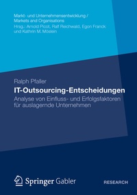 Abbildung von: IT-Outsourcing-Entscheidungen - Springer Gabler