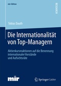 Cover: Die Internationalit&auml;t von Top-Managern - Springer Gabler