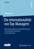 Cover: Die Internationalit&auml;t von Top-Managern - Springer Gabler