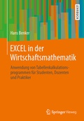Cover: EXCEL in der Wirtschaftsmathematik - Springer Vieweg