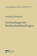 Cover: Strukturfragen der Rechtsschutzbeauftragten - Verlag &Ouml;sterreich