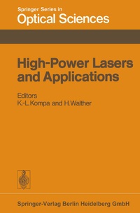Enlarge image Cover: High-Power Lasers and Applications - Springer