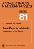 Cover: Point Defects in Metals I - Springer