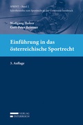 Cover: Einf&uuml;hrung in das &ouml;sterreichische Sportrecht - Verlag &Ouml;sterreich