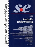 Cover: journal f&uuml;r schulentwicklung 4/2001 - Studien Verlag