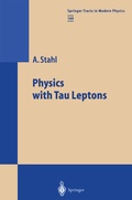 Cover: Physics with Tau Leptons - Springer
