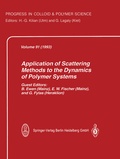 Cover: Application of Scattering Methods to the Dynamics of Polymer Systems - Steinkopff