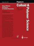 Cover: Optical Methods and Physics of Colloidal Dispersions - Steinkopff