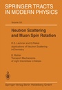 Cover: Neutron Scattering and Muon Spin Rotation - Springer