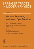 Cover: Neutron Scattering and Muon Spin Rotation - Springer