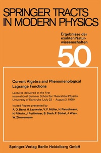 Enlarge image Cover: Current Algebra and Phenomenological Lagrange Functions - Springer