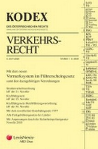 Abbildung von: KODEX Verkehrsrecht - LexisNexis ARD ORAC