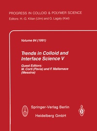 Enlarge image Cover: Trends in Colloid and Interface Science V - Steinkopff