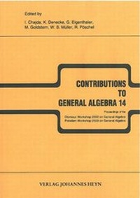 Enlarge image Cover: Contributions to General Algebra 14 - Heyn