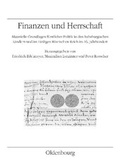 Cover: Finanzen und Herrschaft - B&ouml;hlau