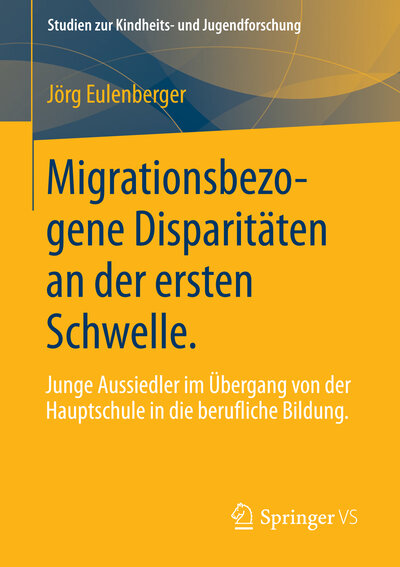 Abbildung von: Migrationsbezogene Disparitäten an der ersten Schwelle. - Springer VS