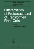Cover: Differentiation of Protoplasts and of Transformed Plant Cells - Springer