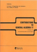 Cover: Contributions to General Algebra 17 - Heyn
