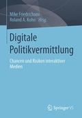Cover: Digitale Politikvermittlung - Springer Gabler