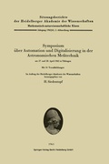 Cover: Symposium &uuml;ber Automation und Digitalisierung in der Astronomischen Me&szlig;technik am 27. und 28. April 1962 in T&uuml;bingen - Springer