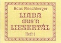 Cover: Liada aus'n Liesert&aring;l - Heyn