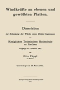 Cover: Windkr&auml;fte an ebenen und gew&ouml;lbten Platten - Springer
