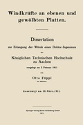 Cover: Windkr&auml;fte an ebenen und gew&ouml;lbten Platten - Springer