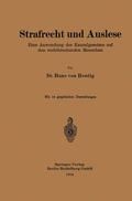 Cover: Strafrecht und Auslese - Springer