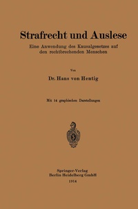 Enlarge image Cover: Strafrecht und Auslese - Springer