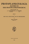 Cover: Red Cell Structure and Its Breakdown - Springer
