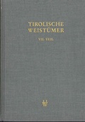 Cover: Tirolische Weist&uuml;mer, VII. Teil: Oberinntal - Universit&auml;tsverlag Wagner
