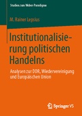 Cover: Institutionalisierung politischen Handelns - Springer VS