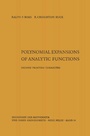 Cover: Polynomial expansions of analytic functions - Springer