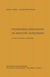 Enlarge image Cover: Polynomial expansions of analytic functions - Springer