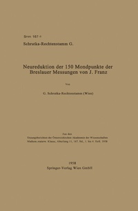 Abbildung von: Neureduktion der 150 Mondpunkte der Breslauer Messungen von J. Franz - Springer