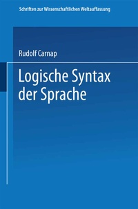 Abbildung von: Logische Syntax der Sprache - Springer