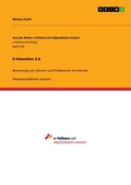 Cover: E-Valuation 2.0 - GRIN Verlag