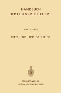 Enlarge image Cover: Fette und Lipoide (Lipids) - Springer