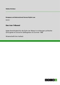 Cover: Das Iran Tribunal - GRIN Verlag