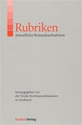 Bild: Rubriken - Anwaltliche Bestandsaufnahmen - Studien Verlag