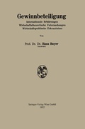Cover: Gewinnbeteiligung - Springer