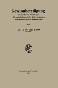 Abbildung von: Gewinnbeteiligung - Springer