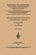 Cover: Generators and Relations for Discrete Groups - Springer