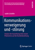 Cover: Kommunikationsverweigerung und -st&ouml;rung - Springer Gabler