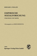 Cover: Empirische Sozialforschung - Springer